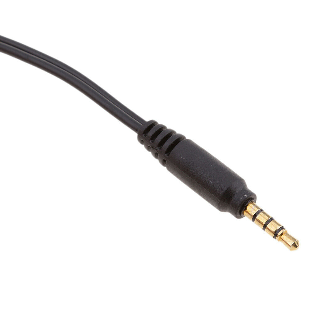 3.5mm Stereo Audio 2 in 1 Adapter Cable Audio Male to Female for PC Headset