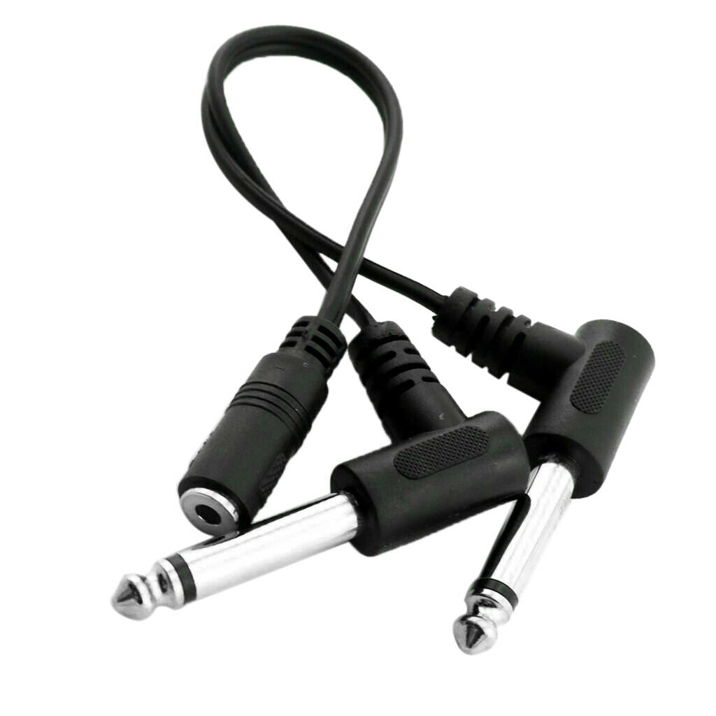 3 . 5mm  ( Mini )  1 / 8 "  Stereo   Female   to   2x   6 . 35mm   1 / 4 "  Mono