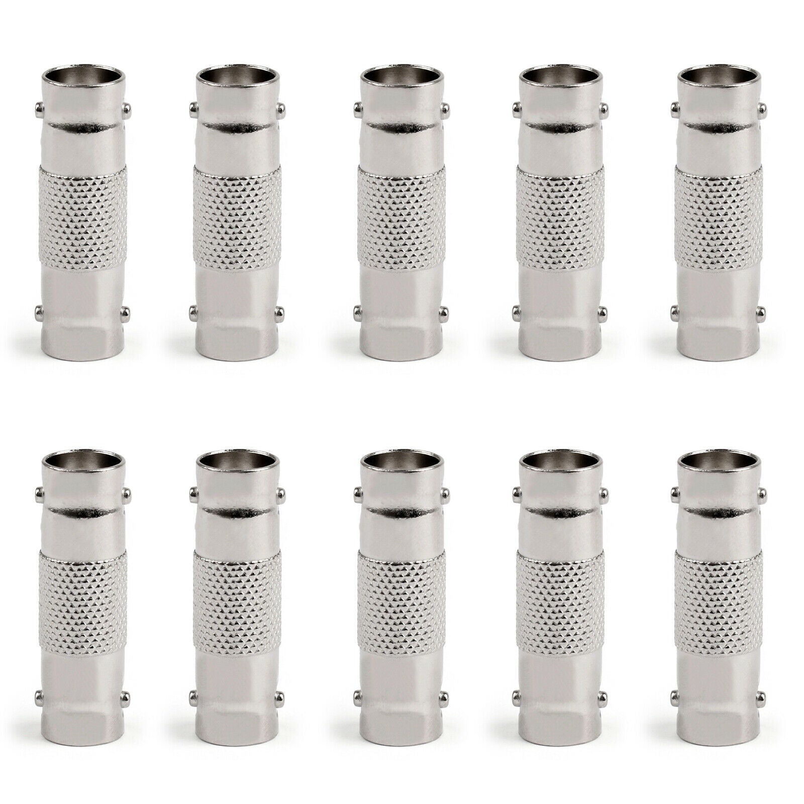 10Pcs BNC Female To BNC Female Connector Coax Adapter Coupler For CCTV Camera