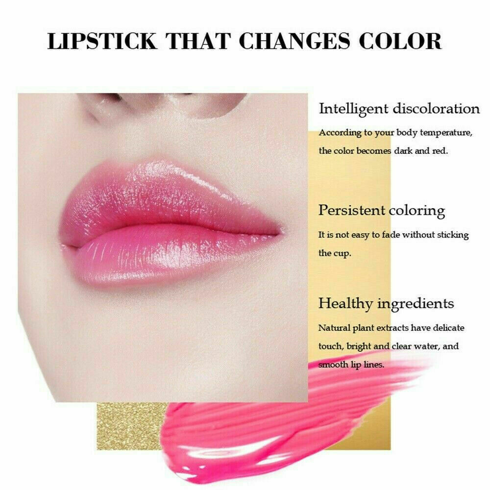 100% Aloe Vera Magic Lip Balm Temperature Color Change Natural Moisture Lipstick