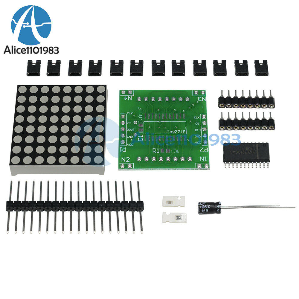 MAX7219 Dot Matrix Module Control Display Module Cascade SPI Arduino DIY Kit