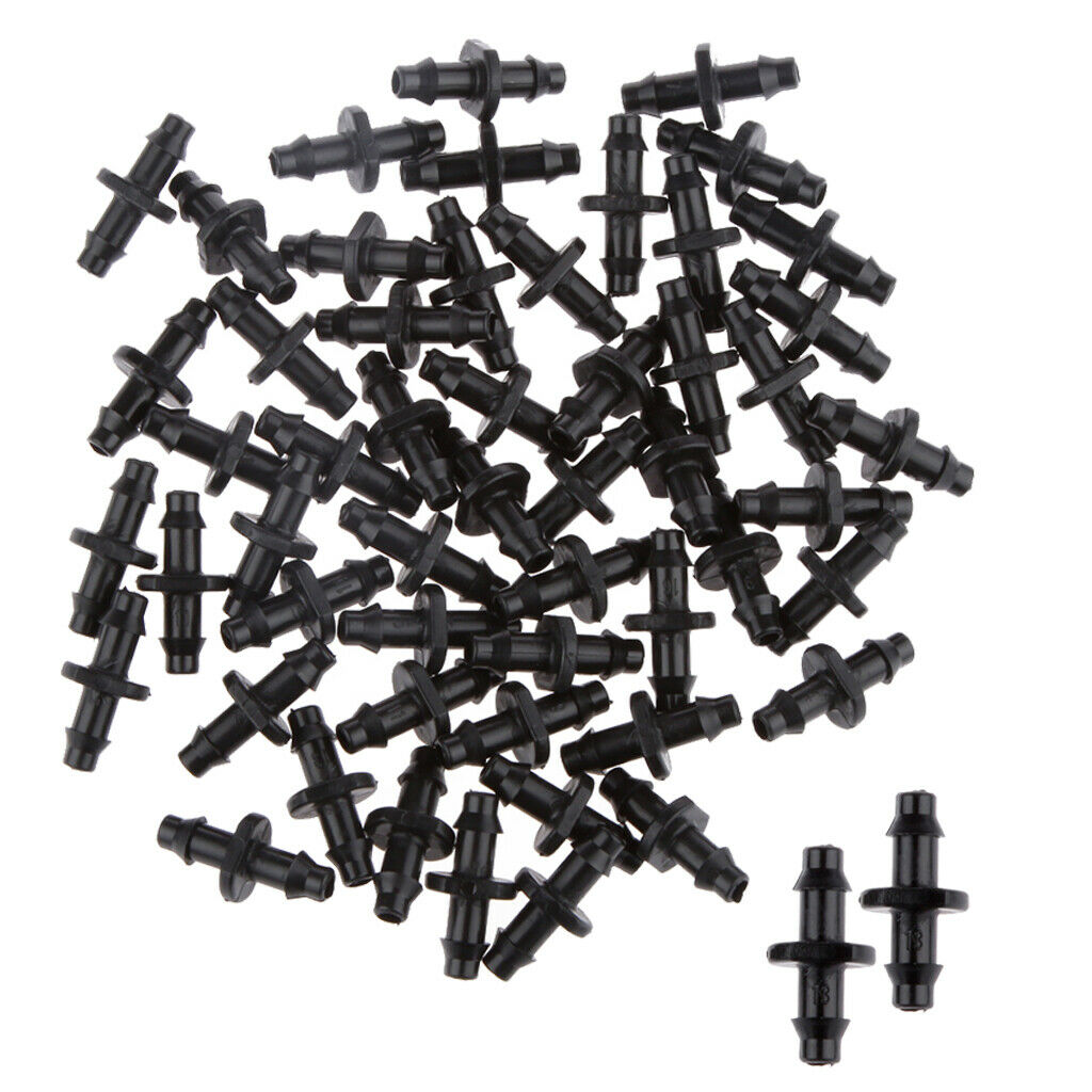 Connector Grooved Double Connection Black For Agriculture Lawn Garden Patio