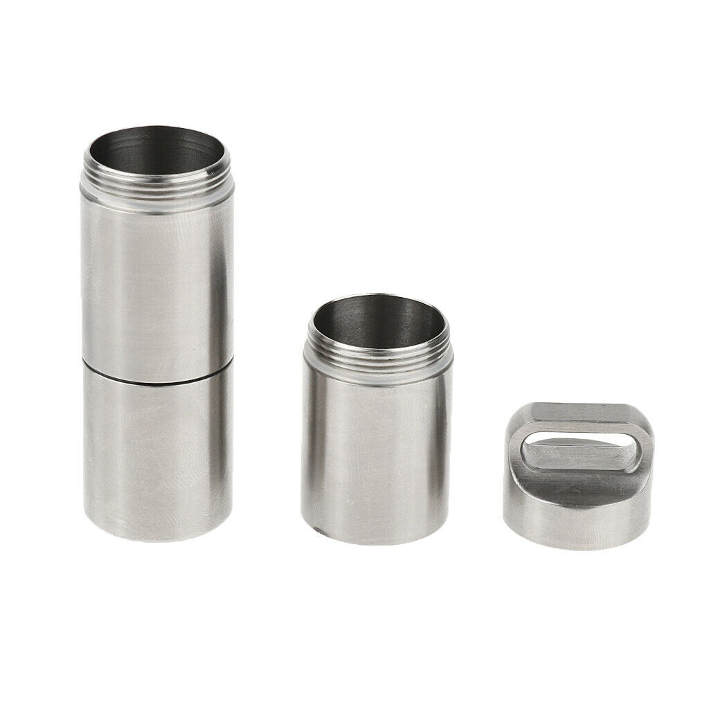 Toothpick holder made of stainless steel Pills storage box Cotton swabs box L