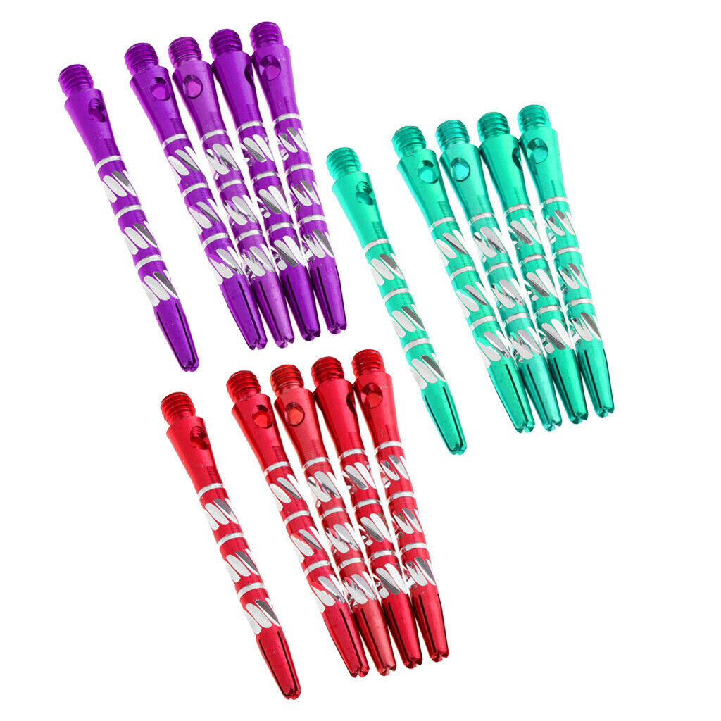 15pcs 50mm Darts Shafts Stem Aluminum Alloy Rod Thread Pole Accessories