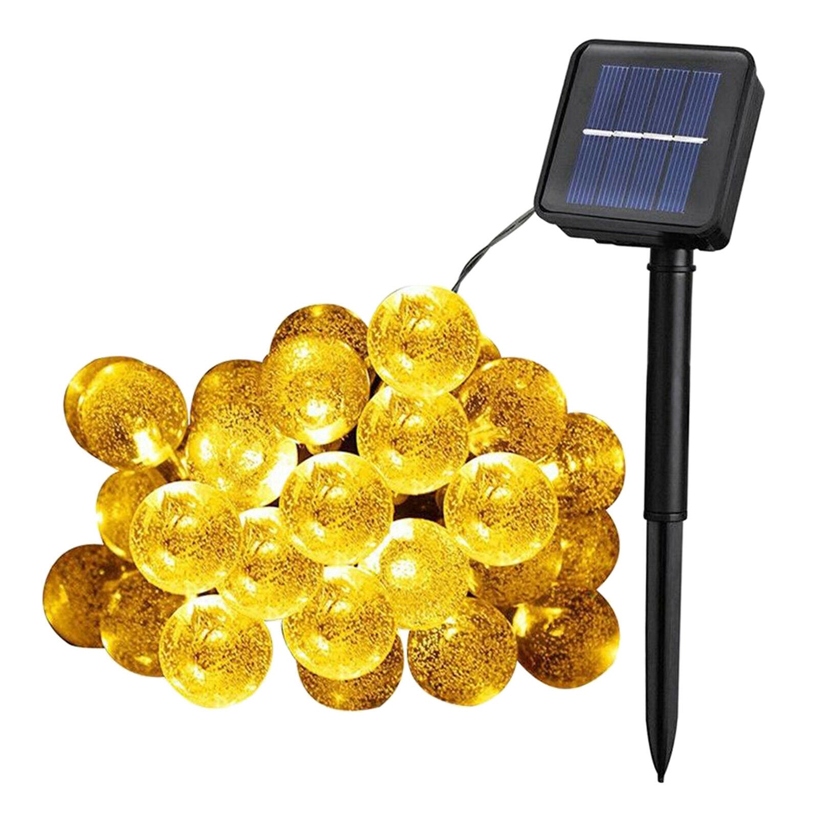 Solar Bulb Indoor Outdoor String Light Christmas Fairy Lights 12M 100LED