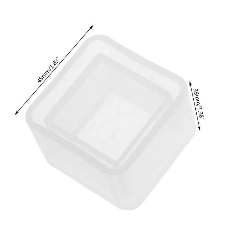 Cube Flower Pot DIY Silicone Mold Garden Planter Cement Concrete Vase Soap Mould