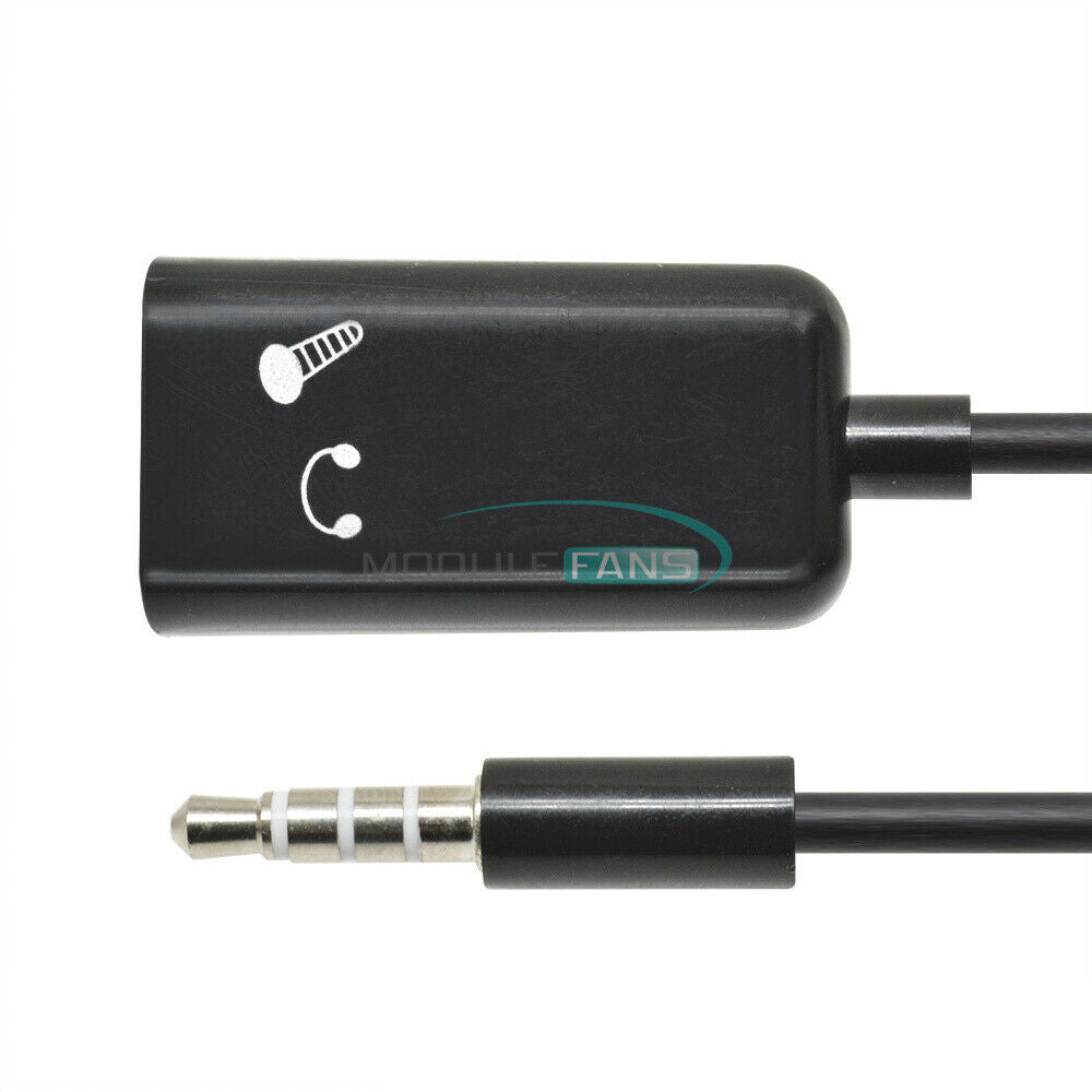 3.5mm Splitter Audio Stereo Male To 2 Female AUX Earphone Mic Adapter Connector