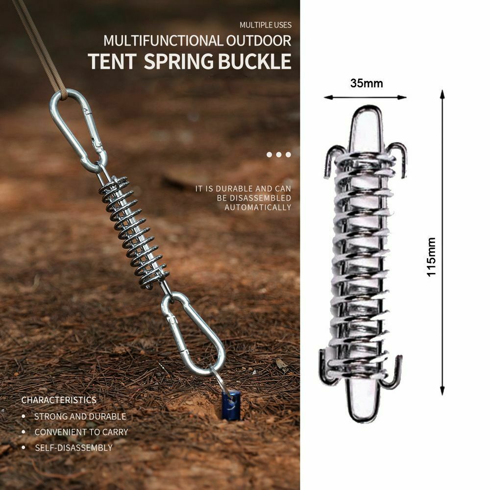 Beach Accessories High Strength Fixed Hook Buckle Rope Tensioner Spring Buckle