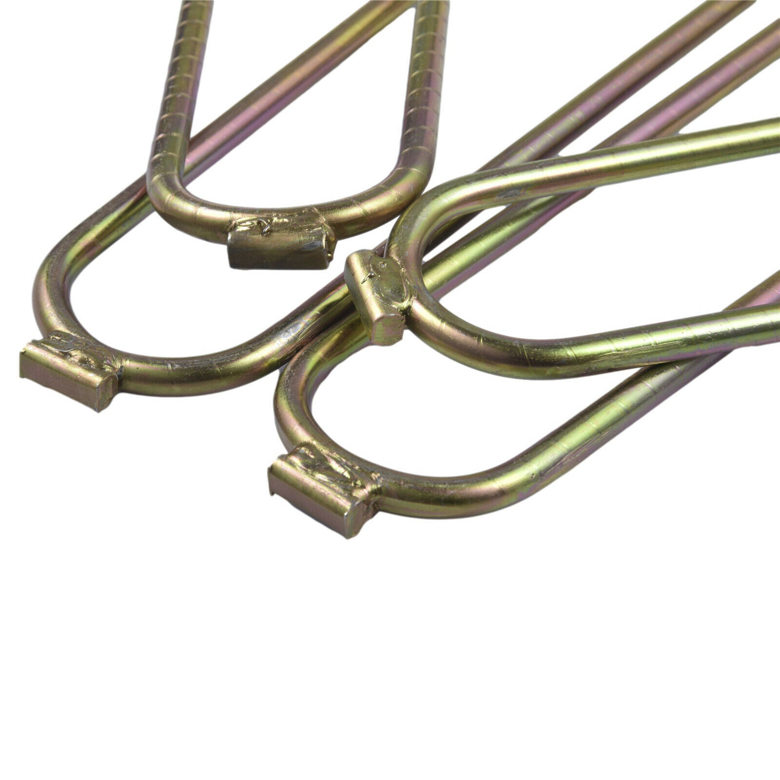 4Pcs Metal U-Shaped Wind Stakes Ground Anchors for Trampolines Professional