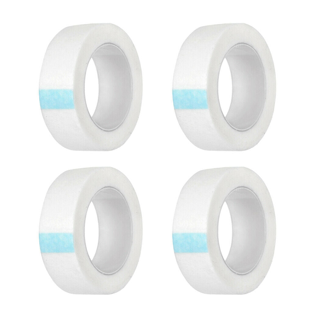 Pack of 4 White Adhesive Eyelash Tape Under Eye for Lash Extension Grafting