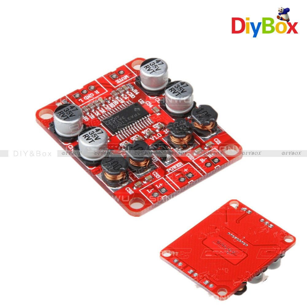 TPA3110 Digital Amplifier Board 2X15W Dual Channel 15W+15W Stereo Speaker 2A Red