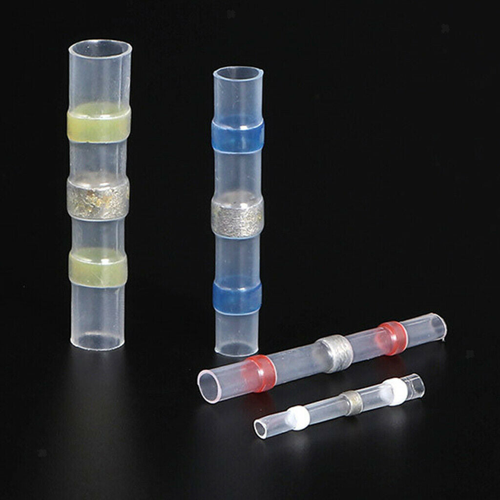 100 xWaterproof Solder Seal Heat Shrink Sleeve Wire Connectors Set