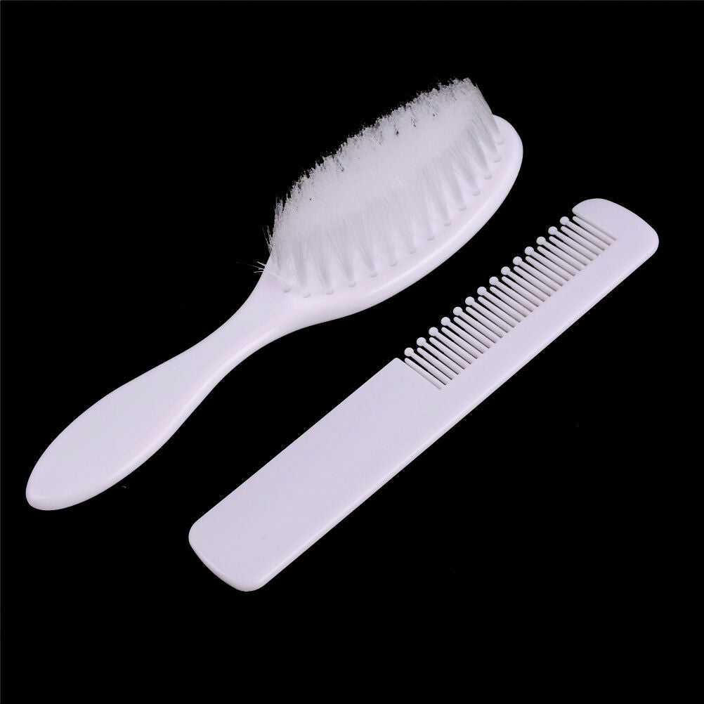 2Pcs/Set Baby Soft Hair Brush ABS Newborn Hair Brush Infant Head Comb bGB Lt