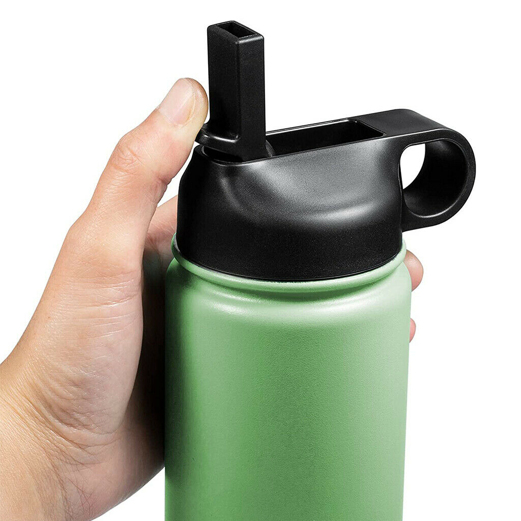 4PCS Straw Lid Flip Top for Wide Mouth 12/16/18/32/40/64oz Water Bottle