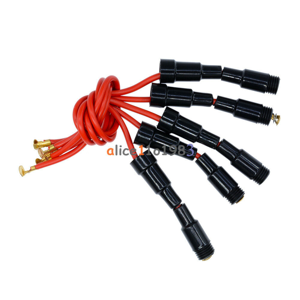 5PCS Home Protection Inline Fuse Holder Copper Wire Components 5A 220V Fuse Box