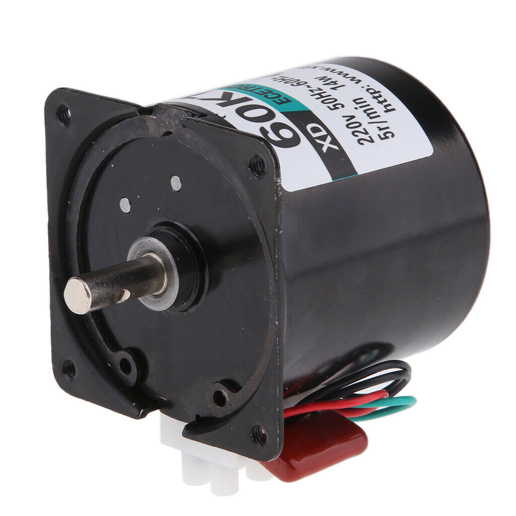 60KTYZ 220V 5r/min 5RPM Permanent Magnetic Electric Synchronous Motor 14W