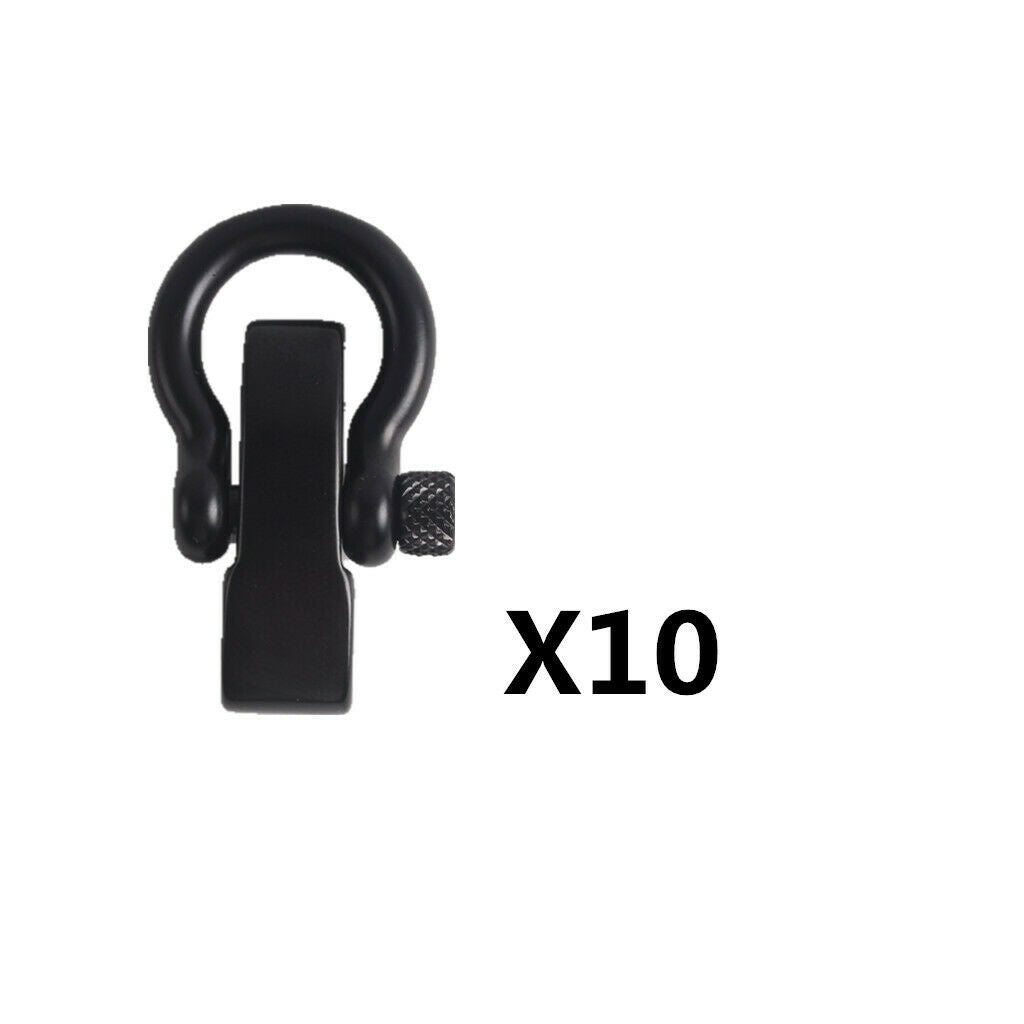 10pcs Bow Shape Shackle Buckle Clasp for Survival Bracelet Rope