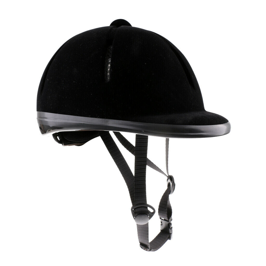 Children Riding Helmet Velvet Equestrian Rider Safety Head Hat 48 54cm