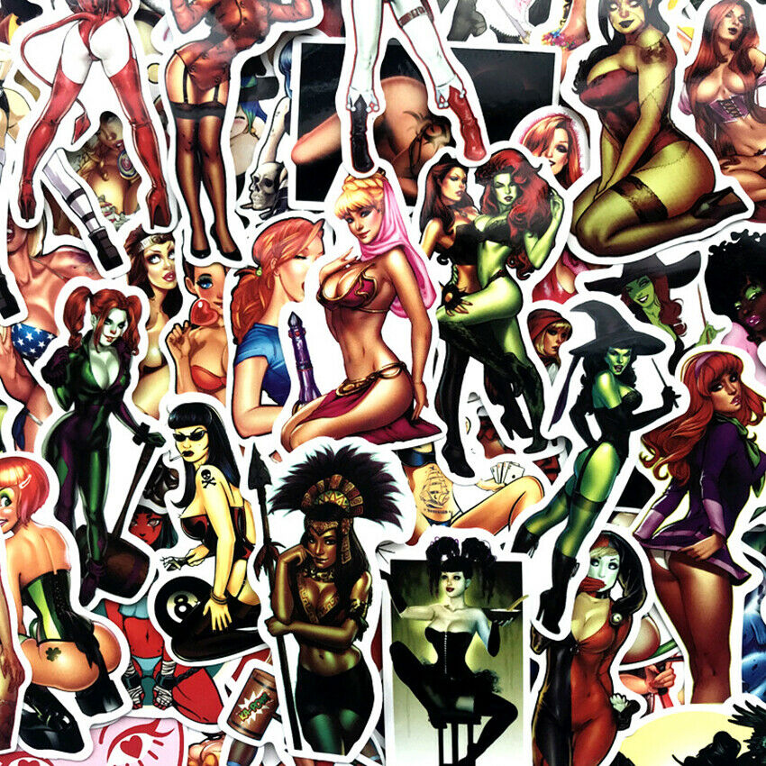 Sexy Devil Girls Stickers For Scrapbook Humanoid Suitcase Laptop Skateboard