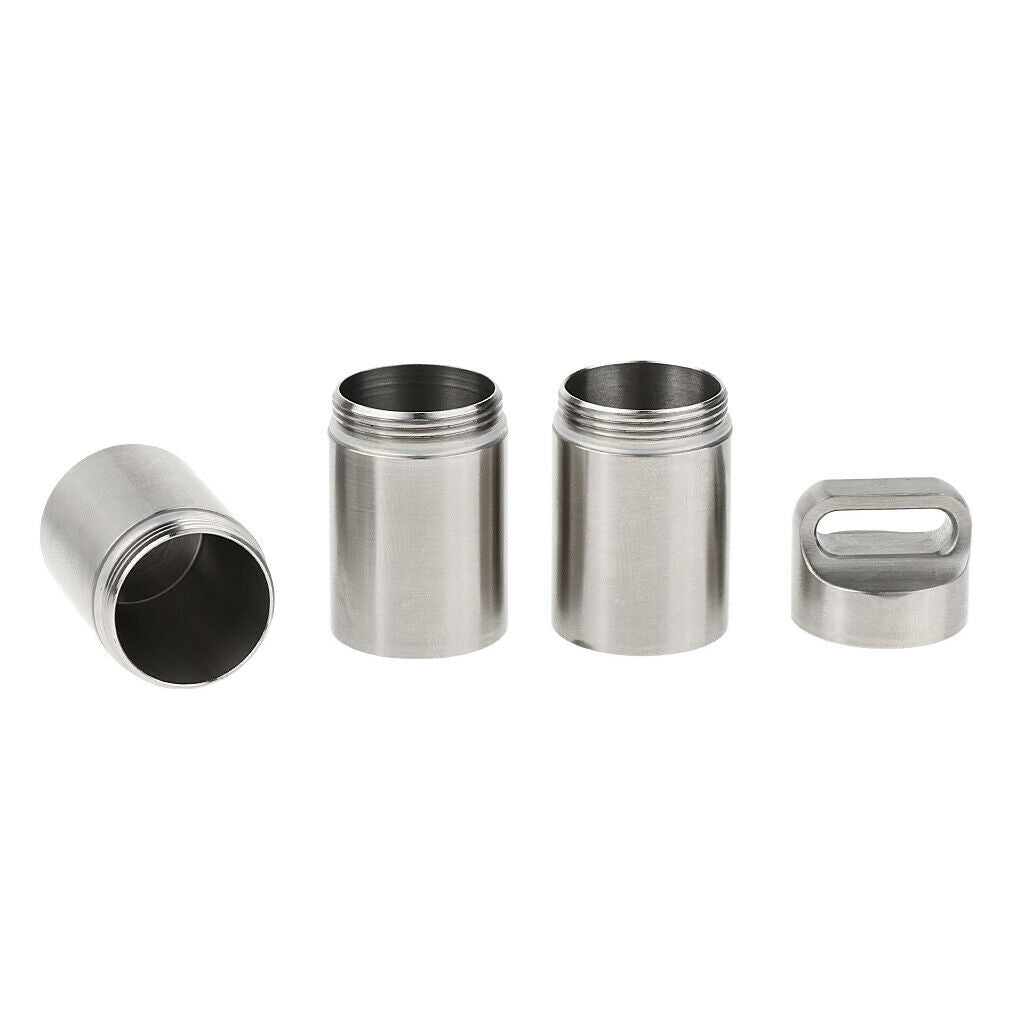 Toothpick holder made of stainless steel Pills storage box Cotton swabs box L