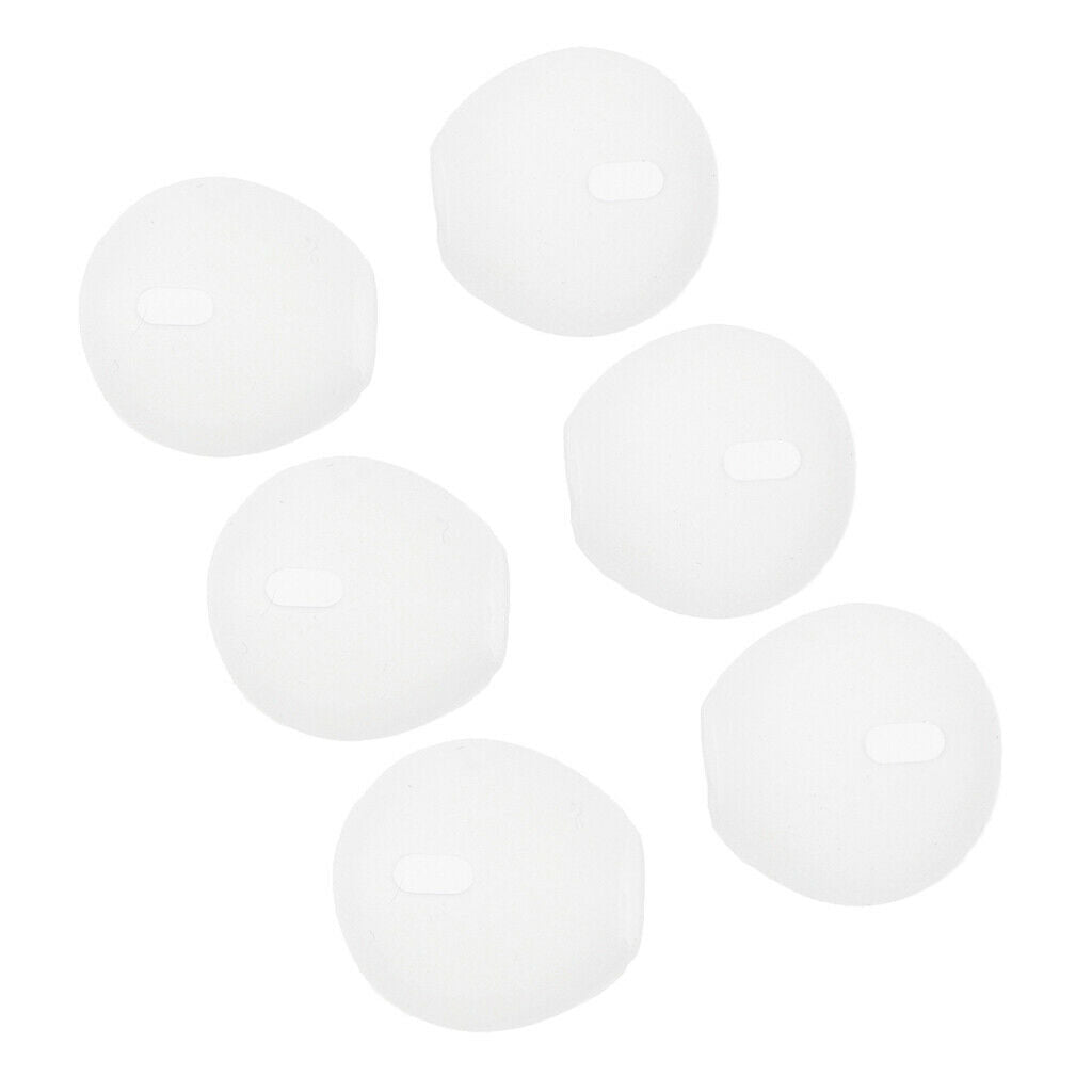 3 Pair Silicone Gel Ear Tips Earbuds Cover for Airpods Gray