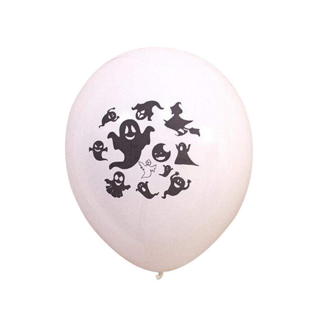 100/lot Halloween Latex Balloons Party Decoration Props White Ghost