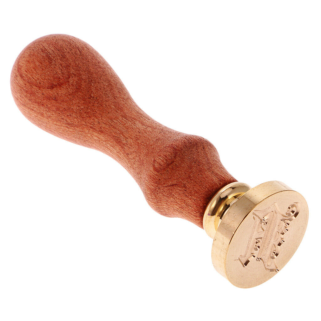 Stylish Initial Wax Seal Stamp Envelope Invitations Label Capital Letter #A