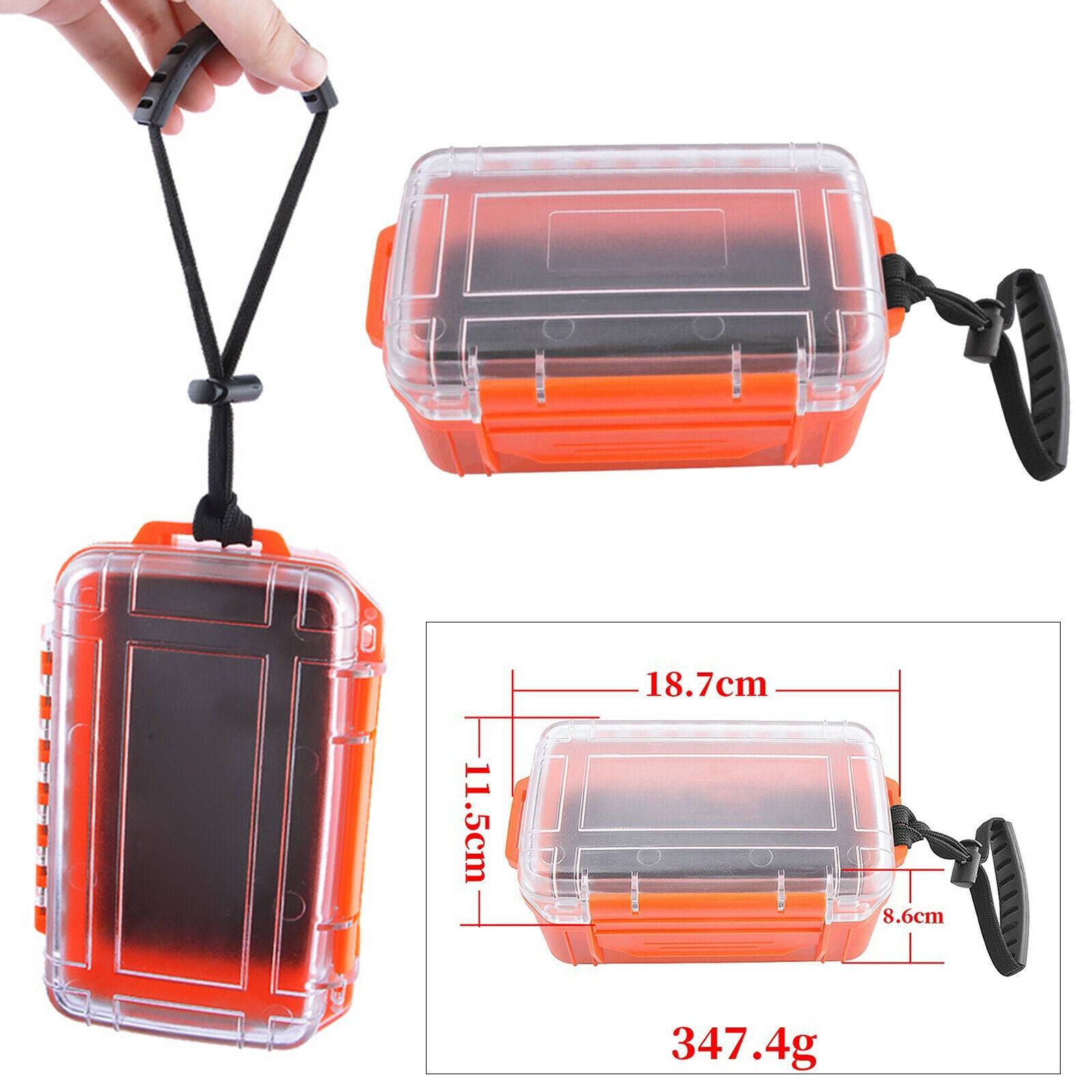 Plastic Archery Arrow Head Broadheads Storage Case Hunting Accesories Box