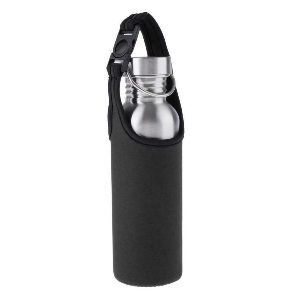 Water Bottle Tumbler Carrier Bag Cover Holder Protective Pouch Black