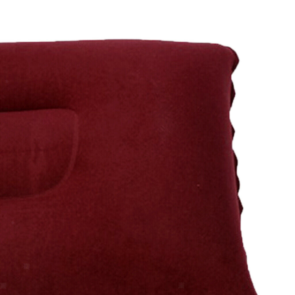 Inflatable Camping Pillow Lightweight Travel Airplane Air Cushion Beach Car