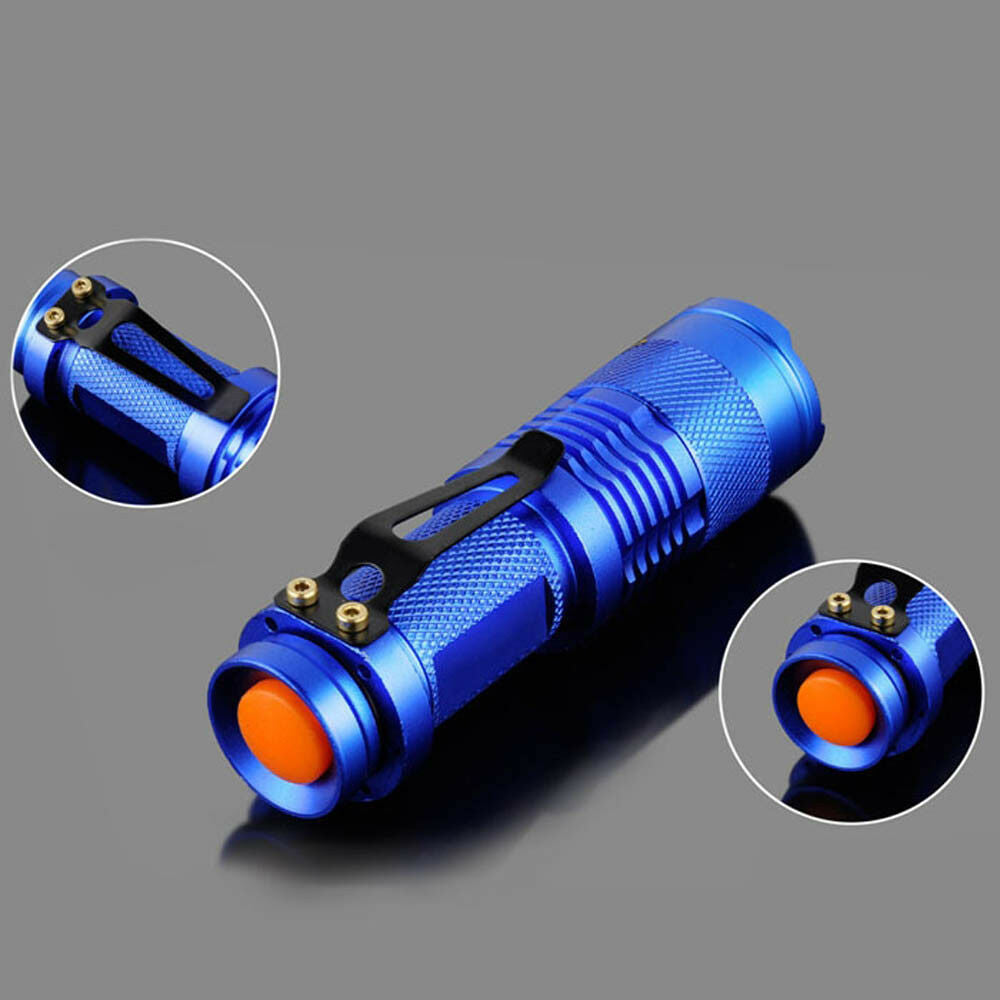 Portable Mini Q5 Zoomable 1200 LM LED Focus Flashlight Torch Lamp Outdood Tool