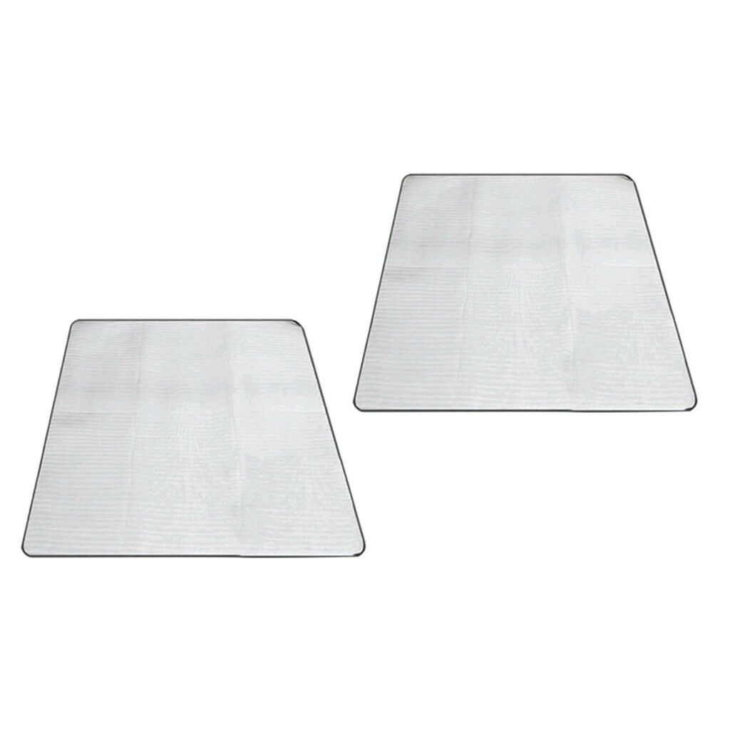 2pcs Aluminum Foil Sleeping Mattress Mat Pad Camping Picnic Ground Sheet 200x200