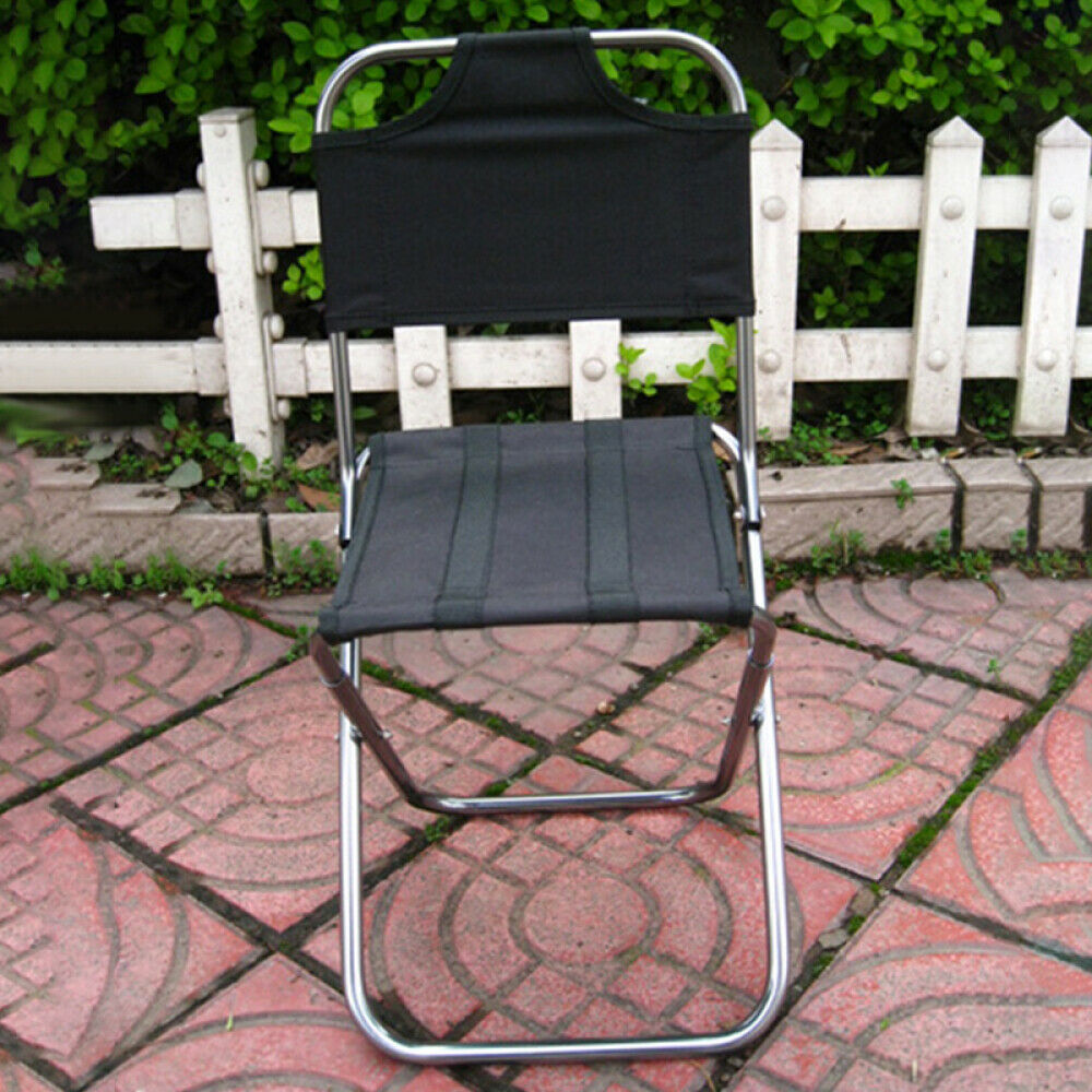 Outdoor Multifunctional Aluminum Alloy Backrest Folding Stool Fishing Chair