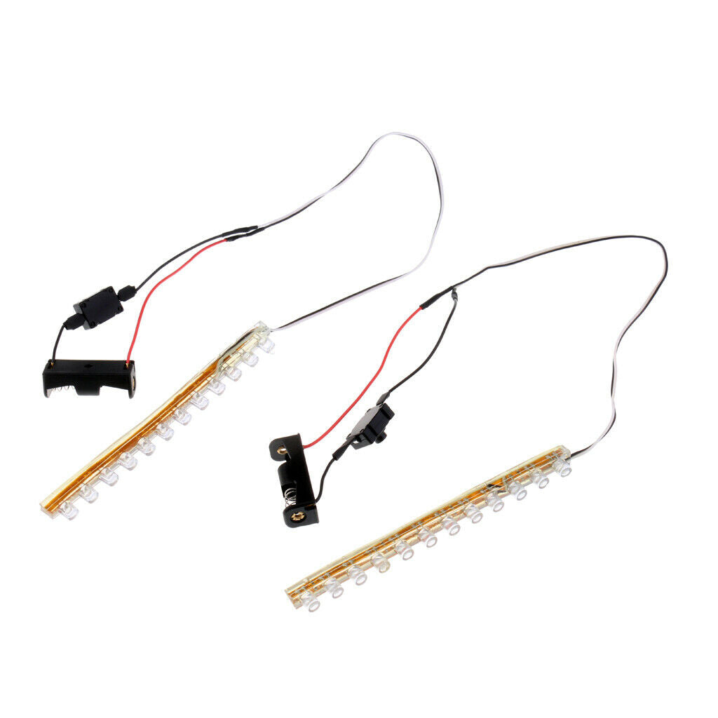 2 x White LED Light Bar with Switch Control for Inline & Roller Skates