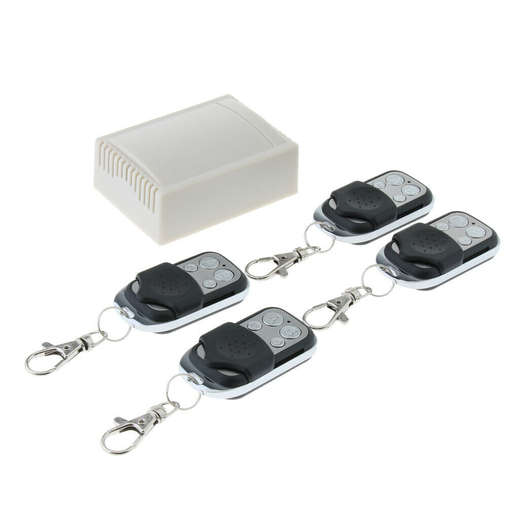 4 Channel Remote Control Switch Relay Receiver and 4 Transmitters 433mHz 12V