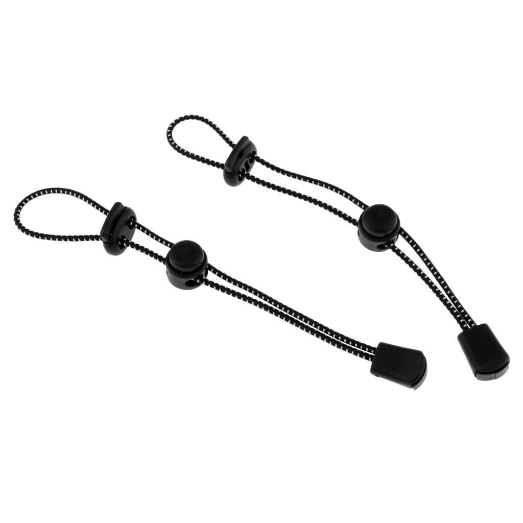 Lots 2 Black Hiking Backpack Stick Holder Walking Pole Fixing 7.5inch Sports