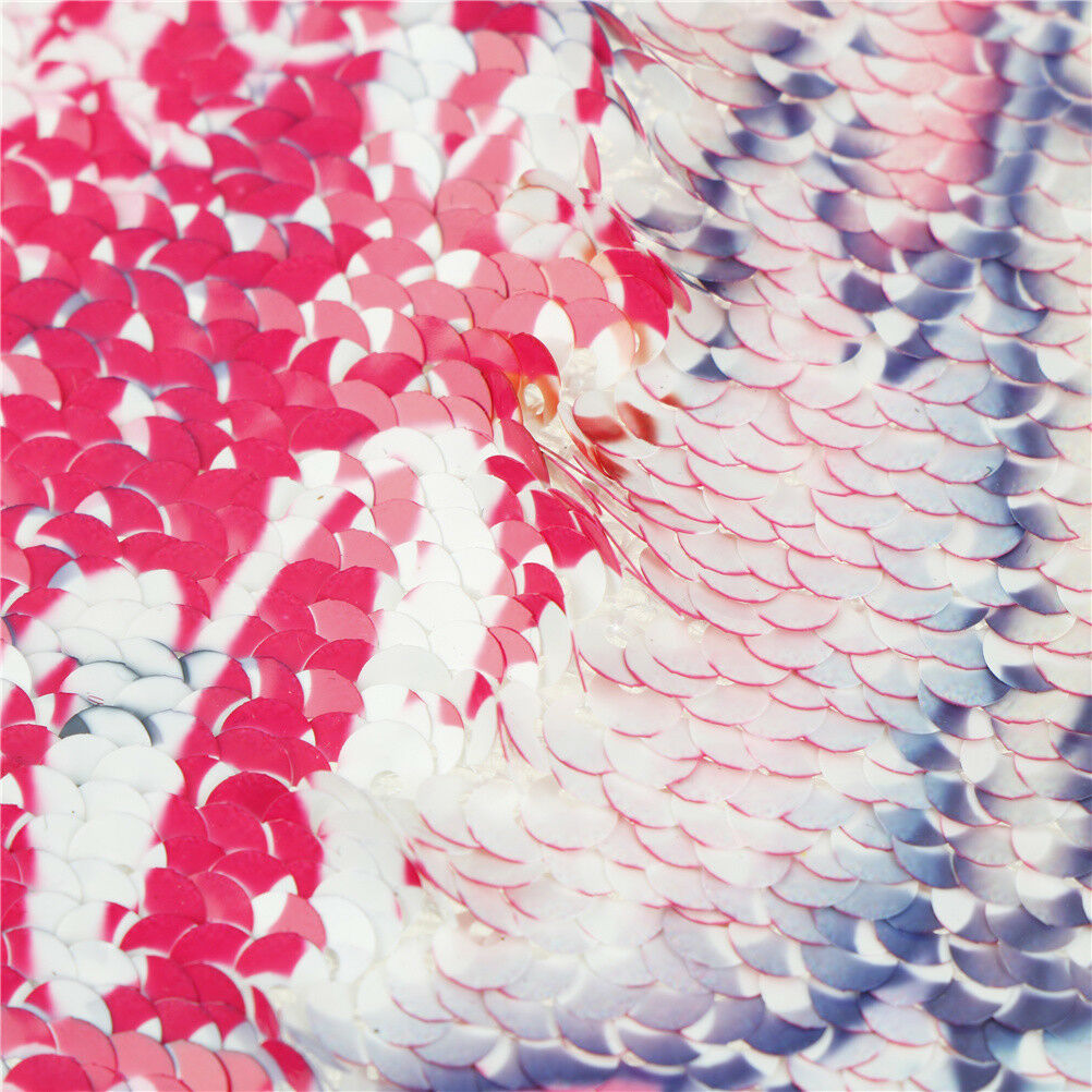 Heart Reversible Sequin Sew On Patches for DIY Clothes Patch Applique B Lt