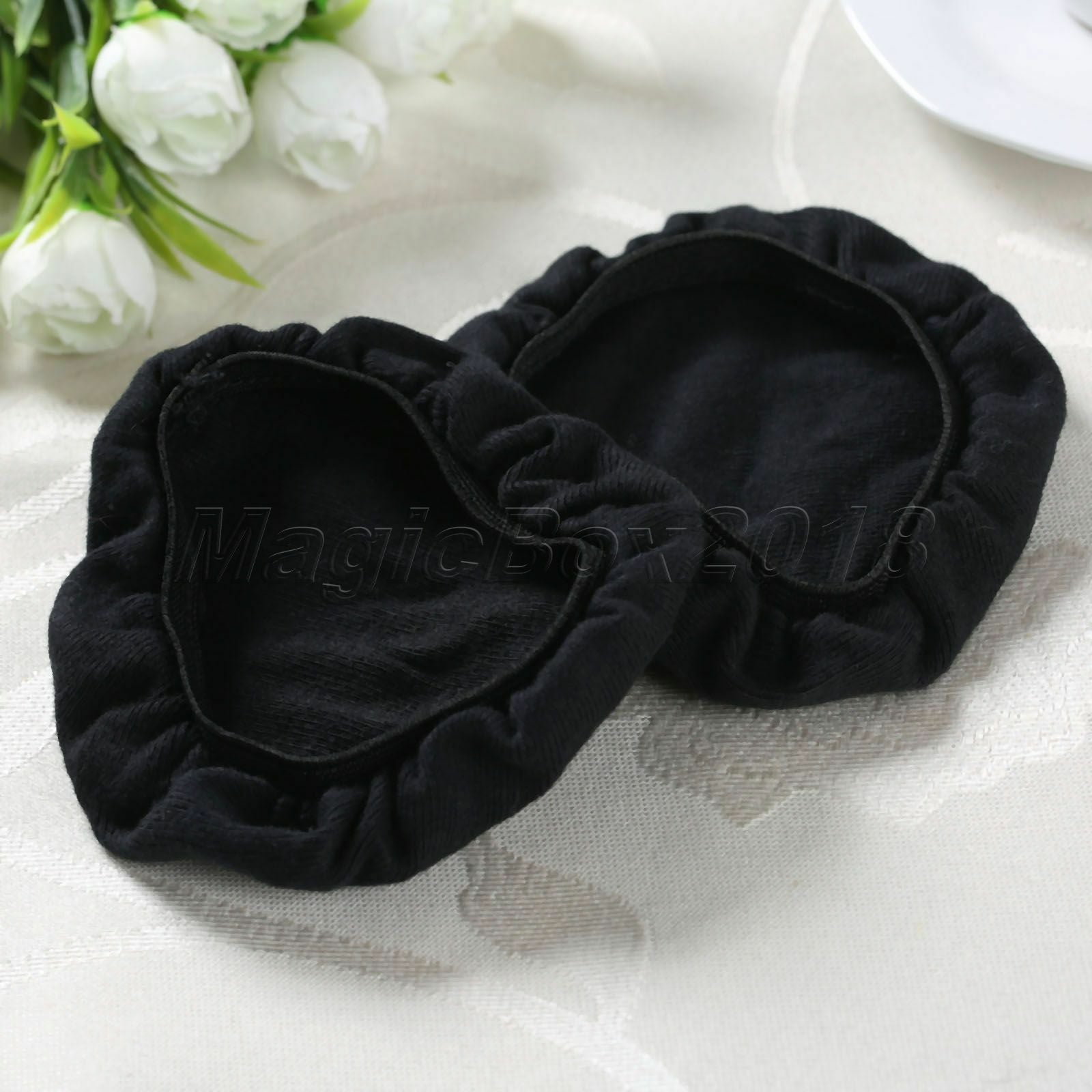 2pc Black Cotton Dustproof Ear Pads Cover Cushion For 85-108mm Headphone Headset