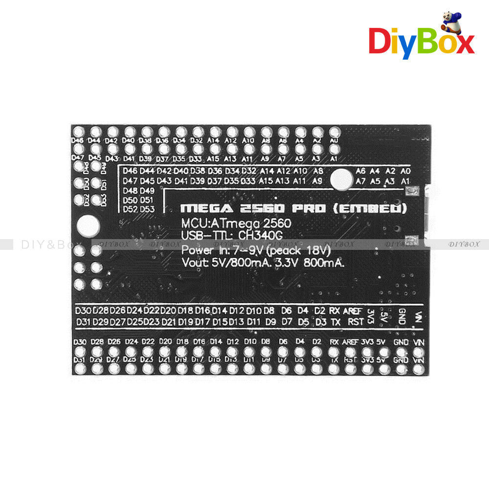 Mini MEGA 2560 Pro USB CH340G Development Board ATMEGA2560-16AU Arduino MEGA2560
