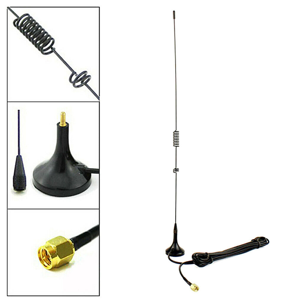 UT-102UV SMA-M UHF+VHF Magnetic Vehicle-mounted Antenna YAESU VX-2R 1R 5R