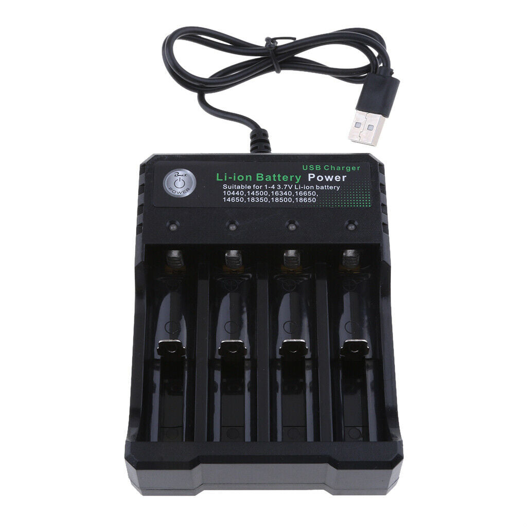 4-Slots Universal Battery Charger for 18650 18700 22700 25500 26650 26700