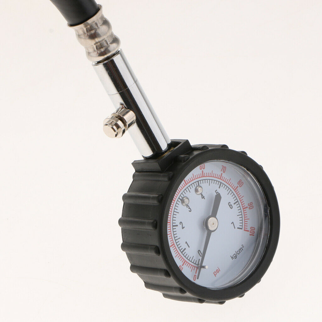 0 100 PSI Auto Automobile Tire Air Pressure Gauge Tire Dial Meter