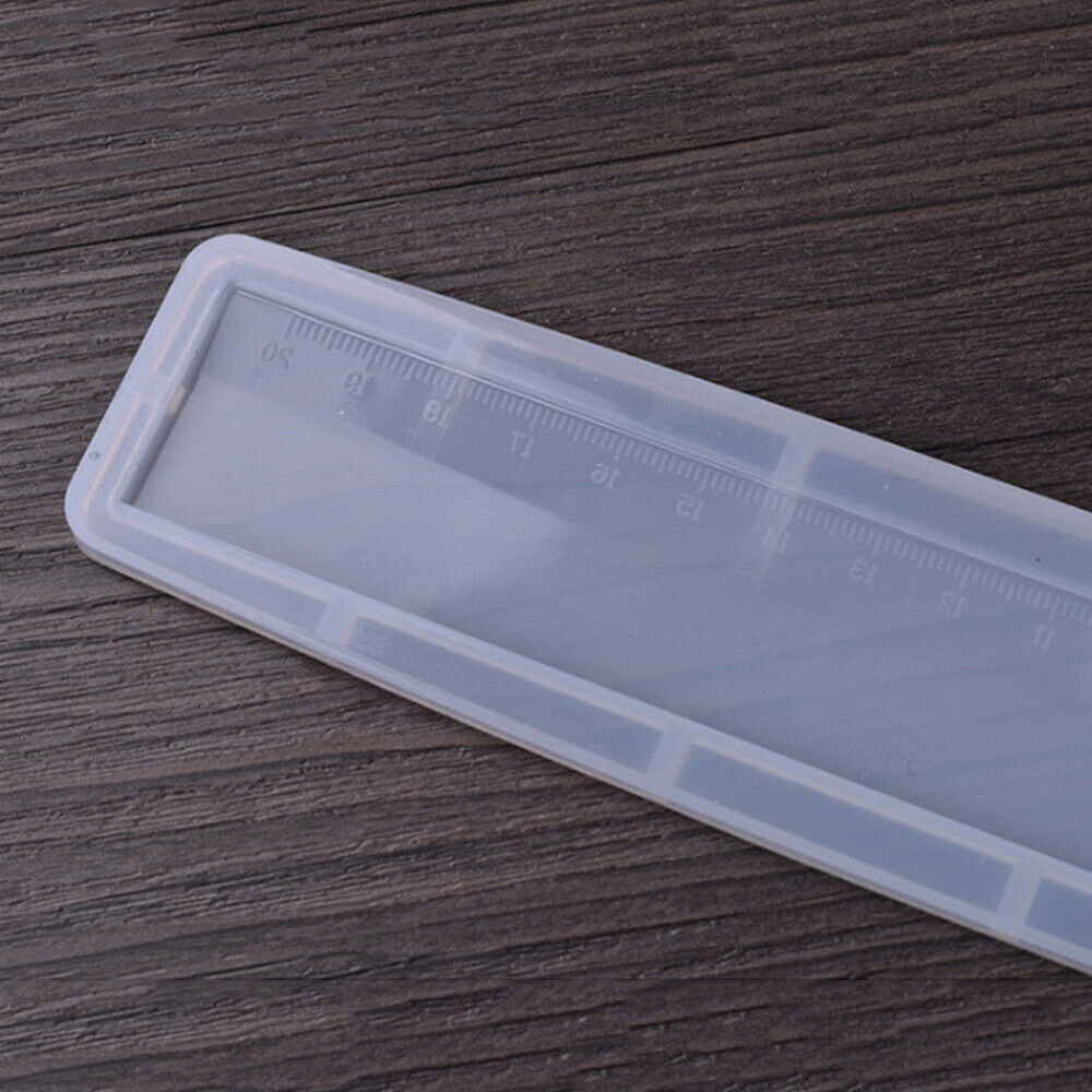 Rectangle Transparent Silicone Mold for DIY 20cm Ruler Mould Handmade Craft Tool