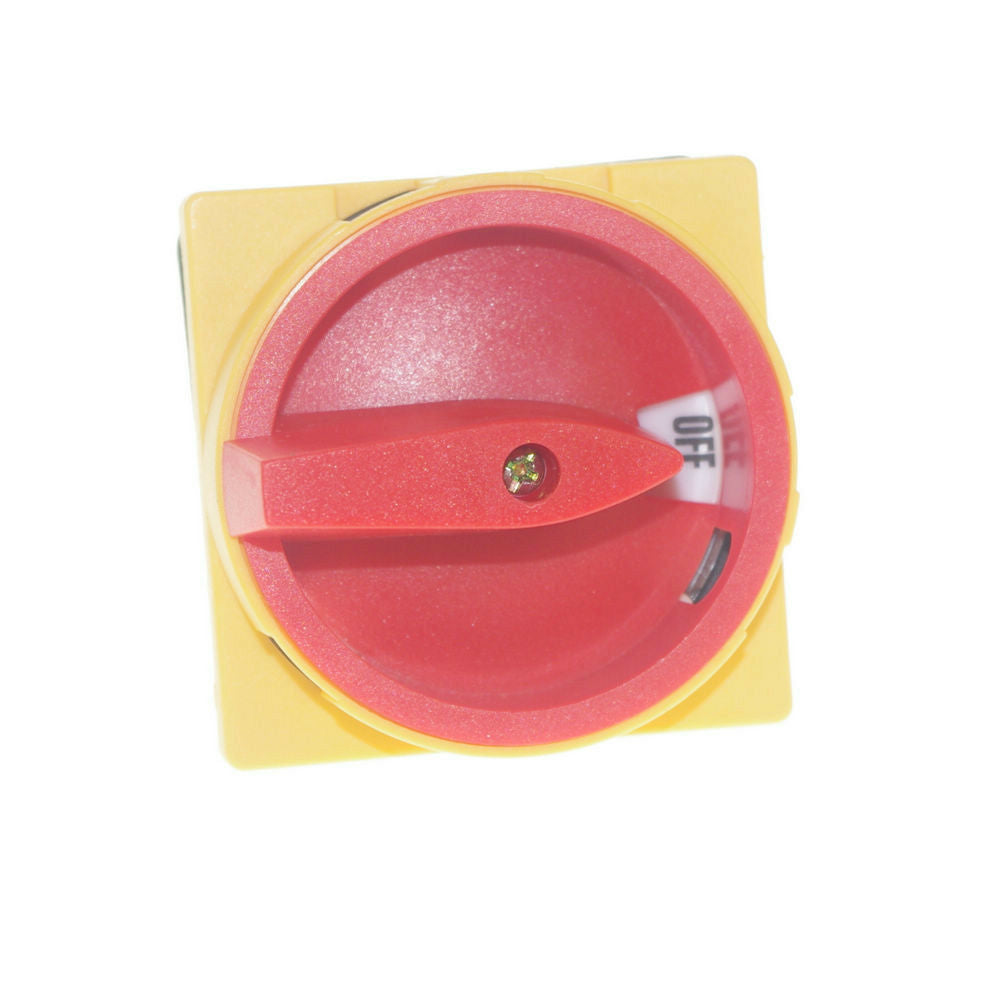 (1)Rotary Switch 48*48mm Cam Changeover Switch 20A 0-1 "OFF"-"ON" Pad-lock type