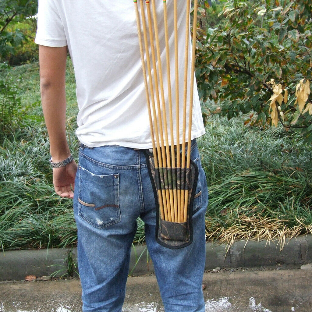 Durable Archery Quiver Arrow Holder for 8 Bolts Carrier with Belt Clip Hanging