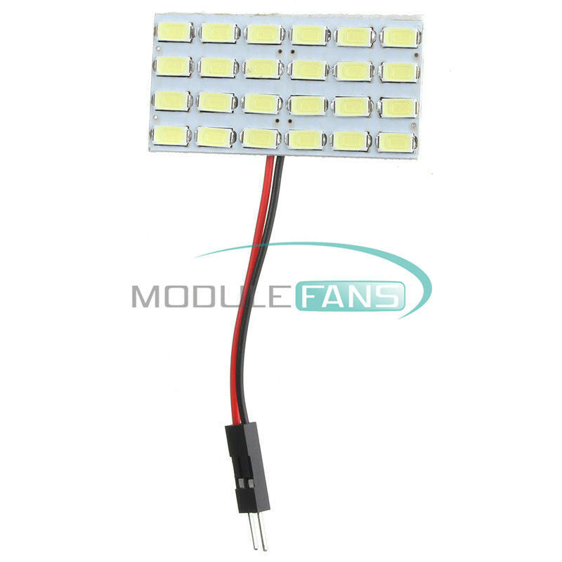 24x 5730 SMD LED Light Panel Board Car Interior Dome Reading Lamp Light 12V 3W M