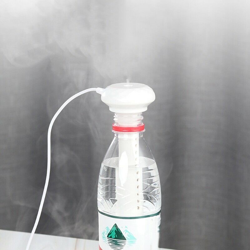 White Adjustable Height Donut USB Humidifier Portable Ultrasonic Mist Maker ArL1