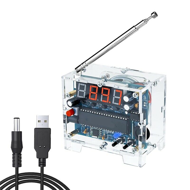 DIY Radio FM Receiver Kit Digital Radio 76MHz-108MHz Adjustable Wireless ReceiP6