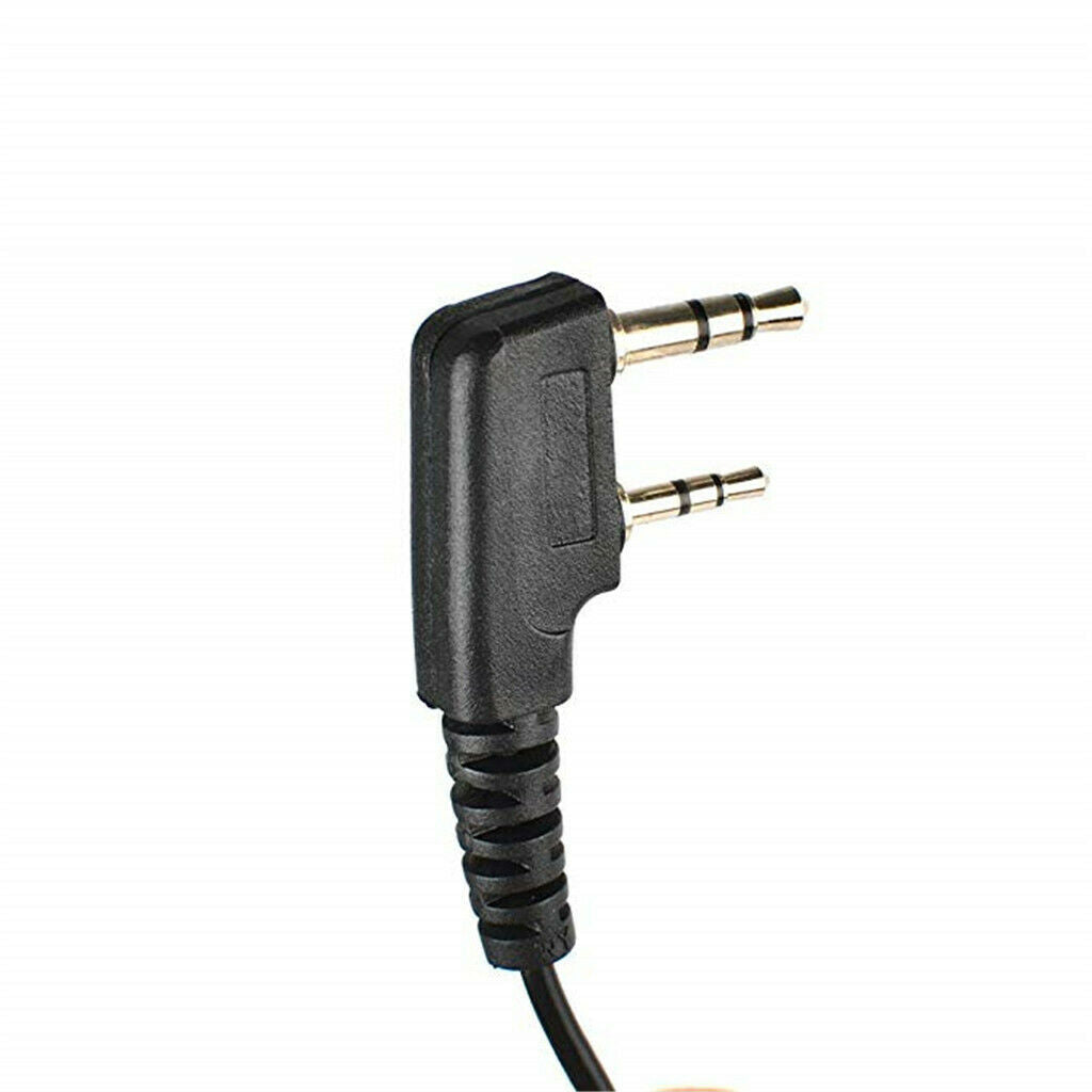 2Pin Earpiece w/ Mic Covert Acoustic Tube w/ PTT for   Walkie talkie