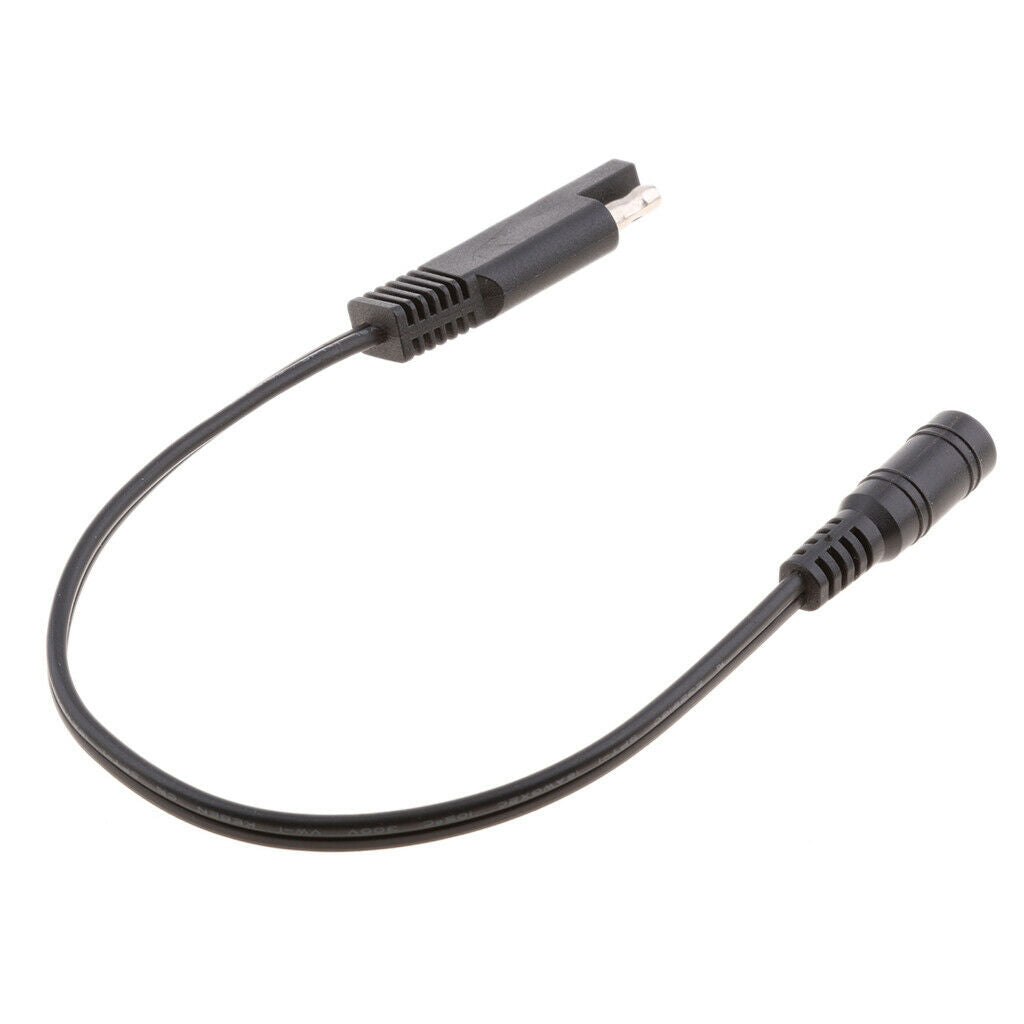 10in SAE to DC Coax Jack Motorcycle Heat Clothing Adapter 18AWG Heavy Duty